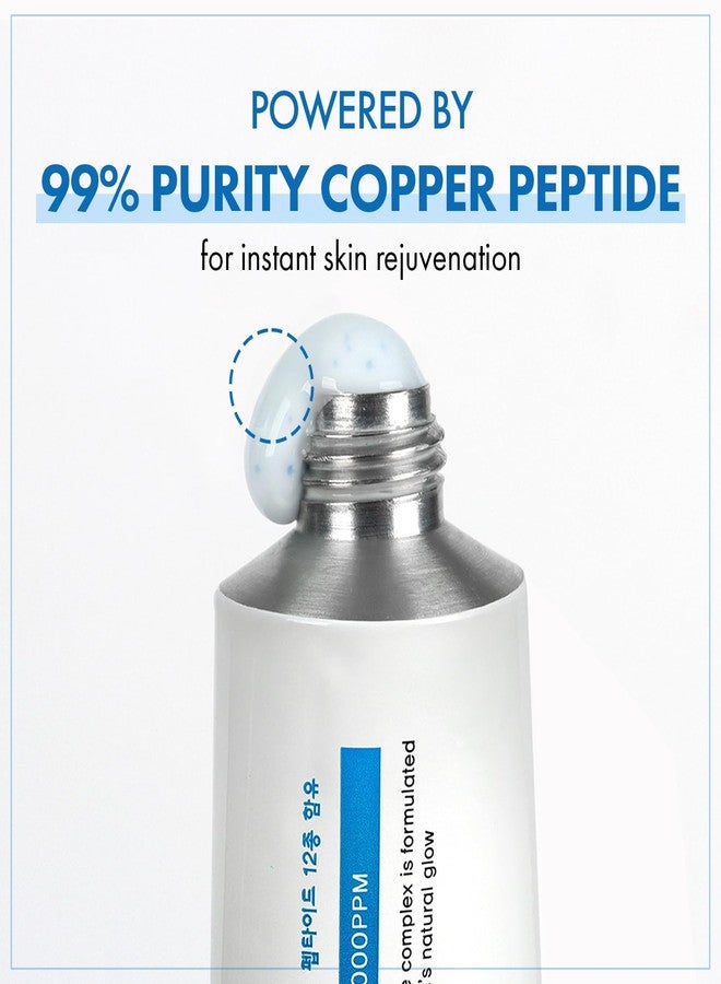 TOSOWOONG Copper Peptide 12 Cream, 99% Purity of Copper Tripeptide-1, GHK-Cu, 12 Multi-Peptide Powerful Anti Aging Formula for Fine Lines, Firming, Skin Elasticity, Korean Skincare, 50ml / 1.69 fl.oz. - Image 3